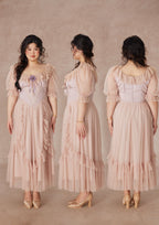 Curve&Plus Violet Mandarin Duck Princess Dress