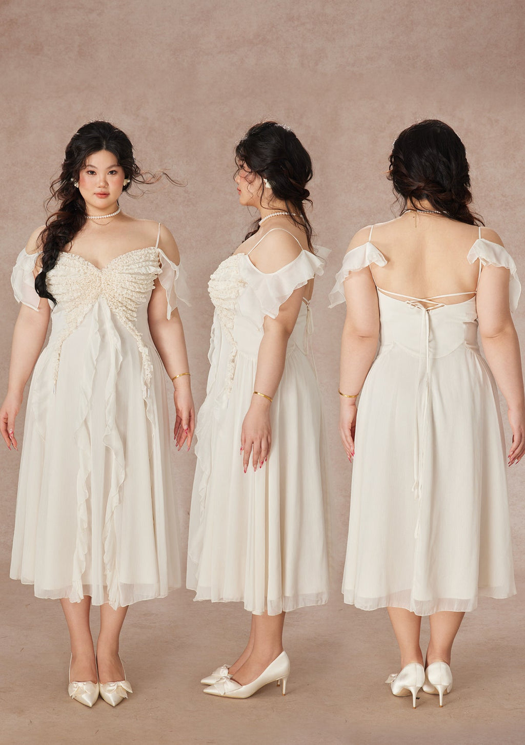 Curve&Plus West Cold Butterfly Dress