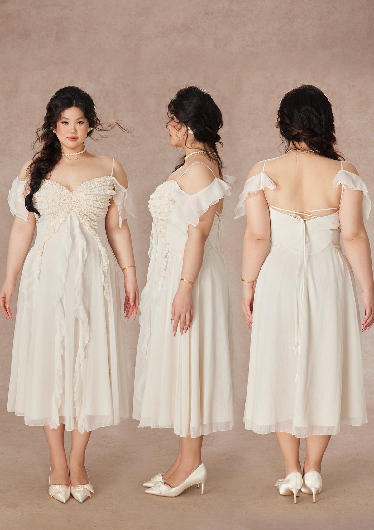 Curve&Plus West Cold Butterfly Dress