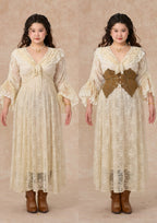 Curve&Plus White Horse Princess Dress