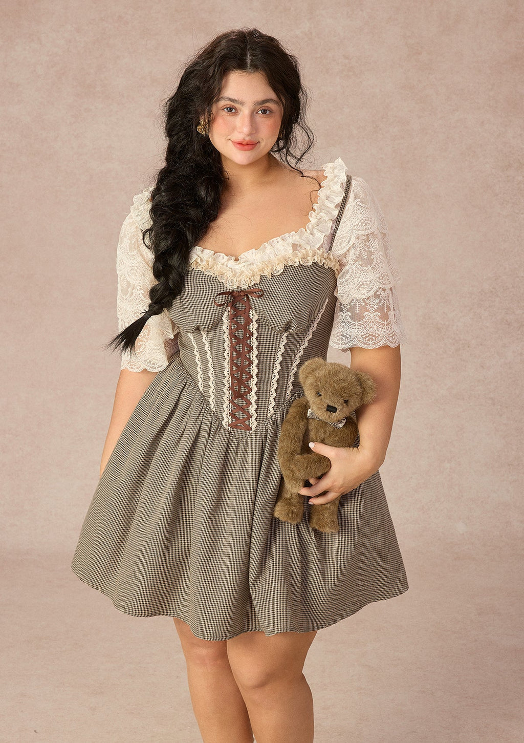 Curve&Plus Bear Date Dress（Short)