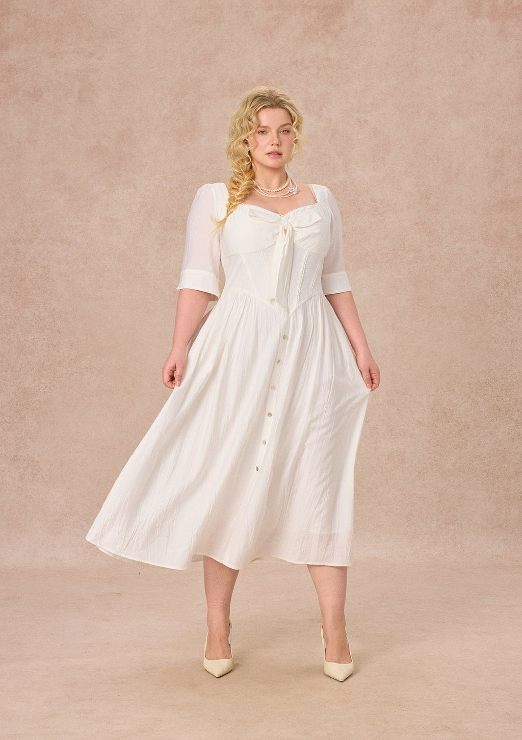 Curve&Plus Bow Ode Dress