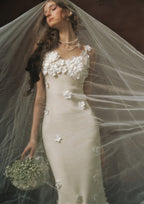 Cream Chanson Dress