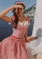 Cottage Girl Diary Red Top