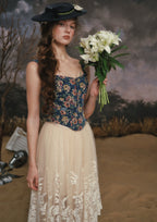 Azure Flower Fair Corset