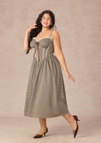 Curve&Plus Bear Date Dress（Long)