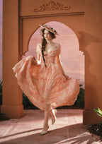 Sunset Flower Field Dress