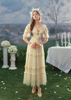 Gilded Invitation Dress（Beige）