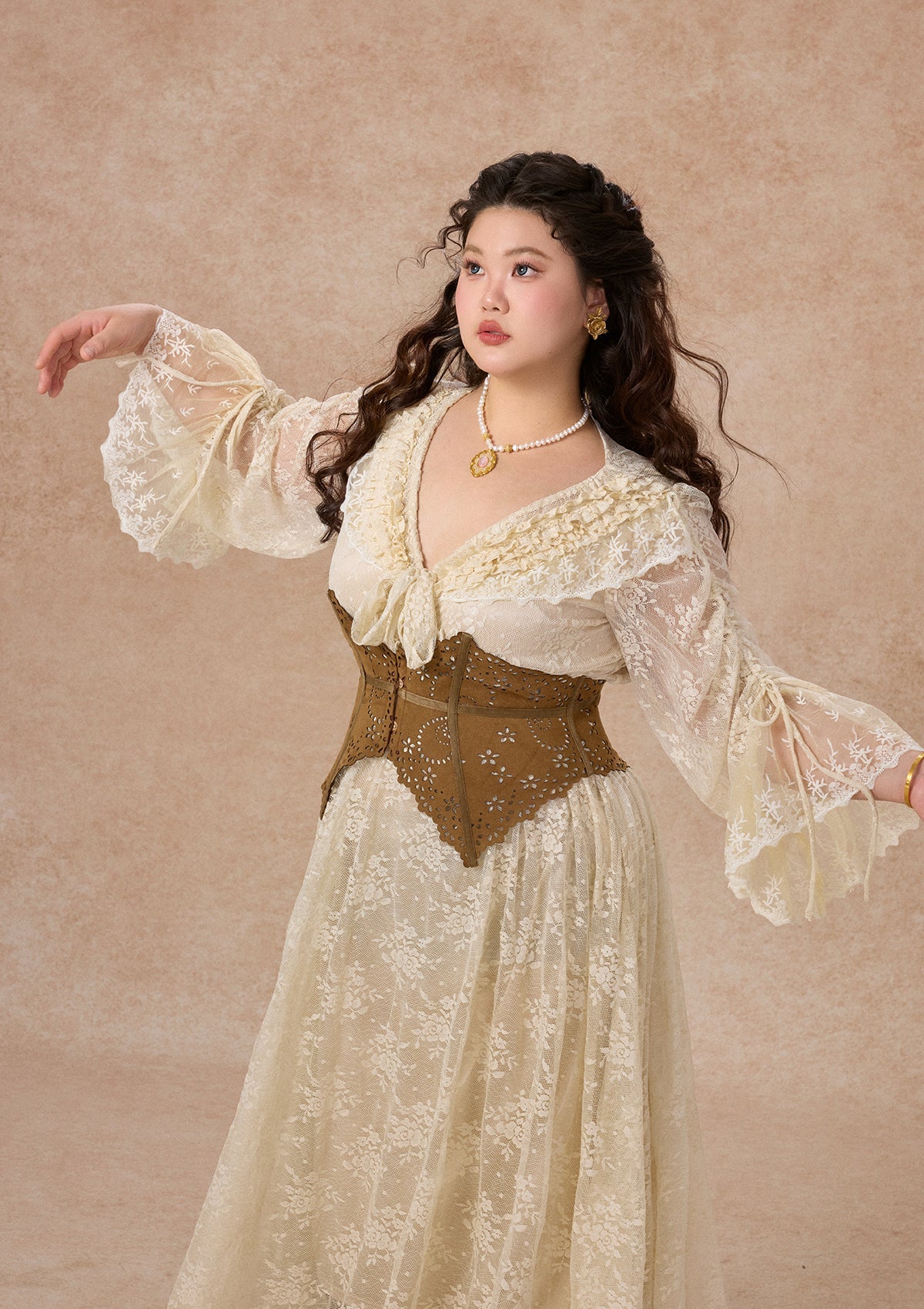 Curve&Plus Suede Corset (underbust)