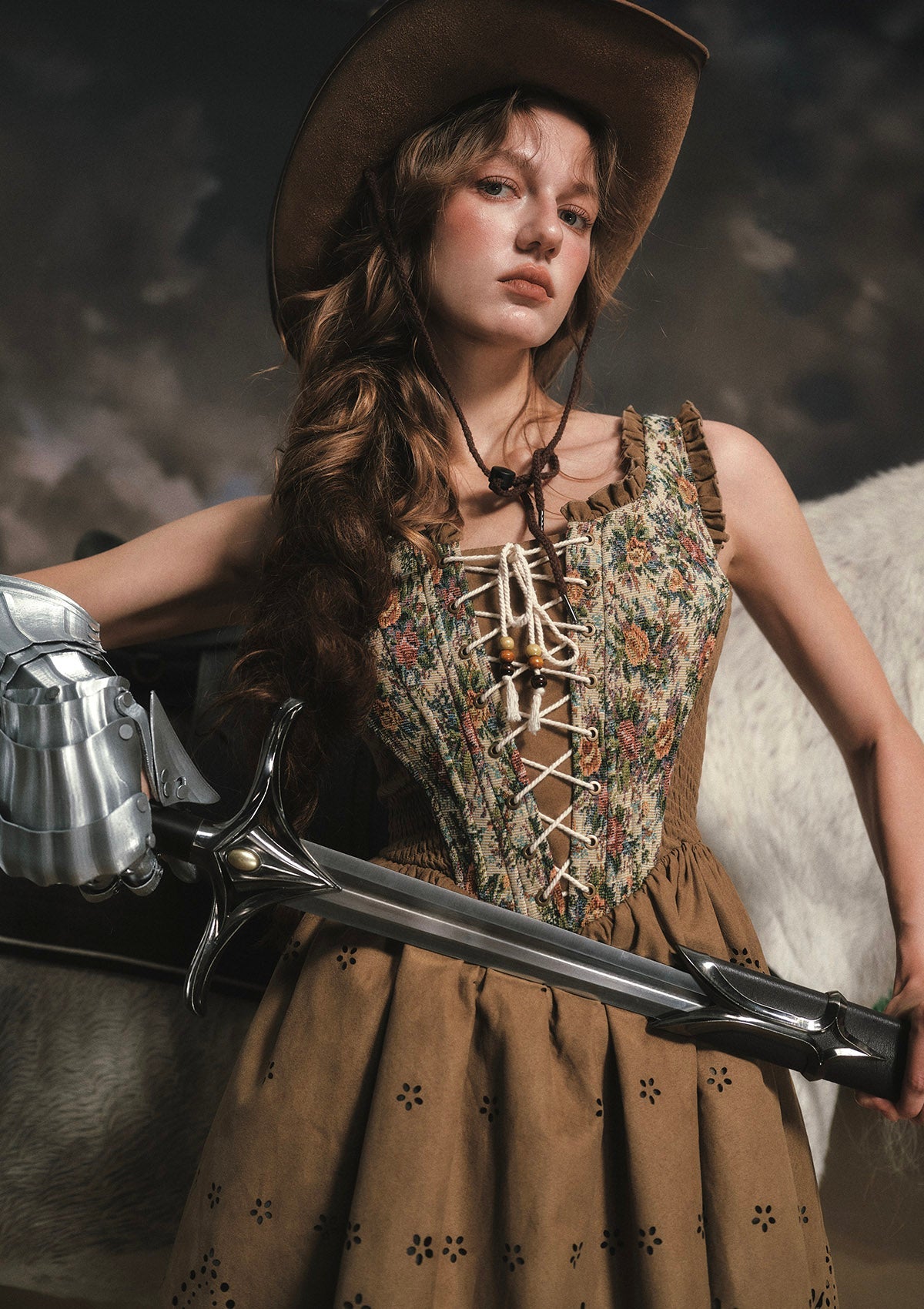 Classical Jialilve Suede Dress
