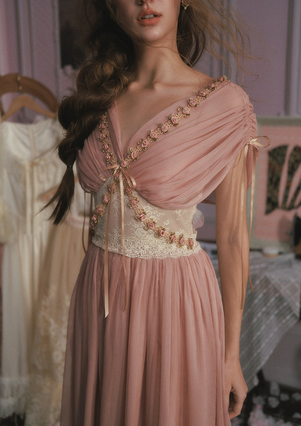 Rose Olive Dress