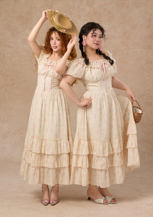 Curve&Plus Flower&Poetry Corset Dress Hover Image