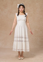 Curve & Plus "Pure White" Garnet Corset Dress