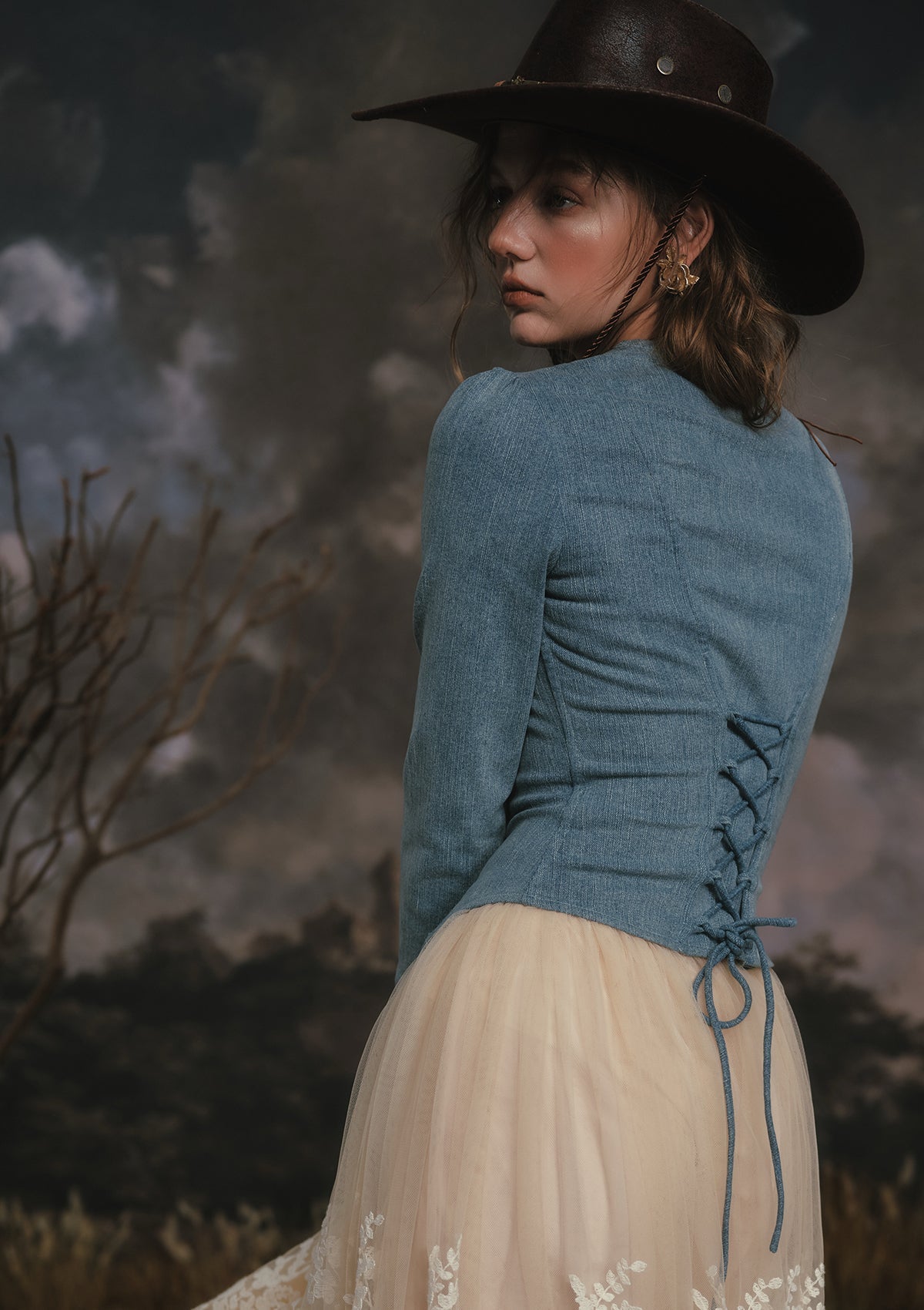 Denim Knight Corset