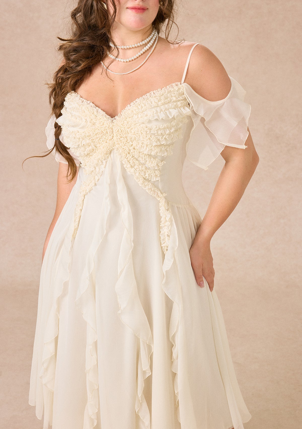 Curve&Plus West Cold Butterfly Dress