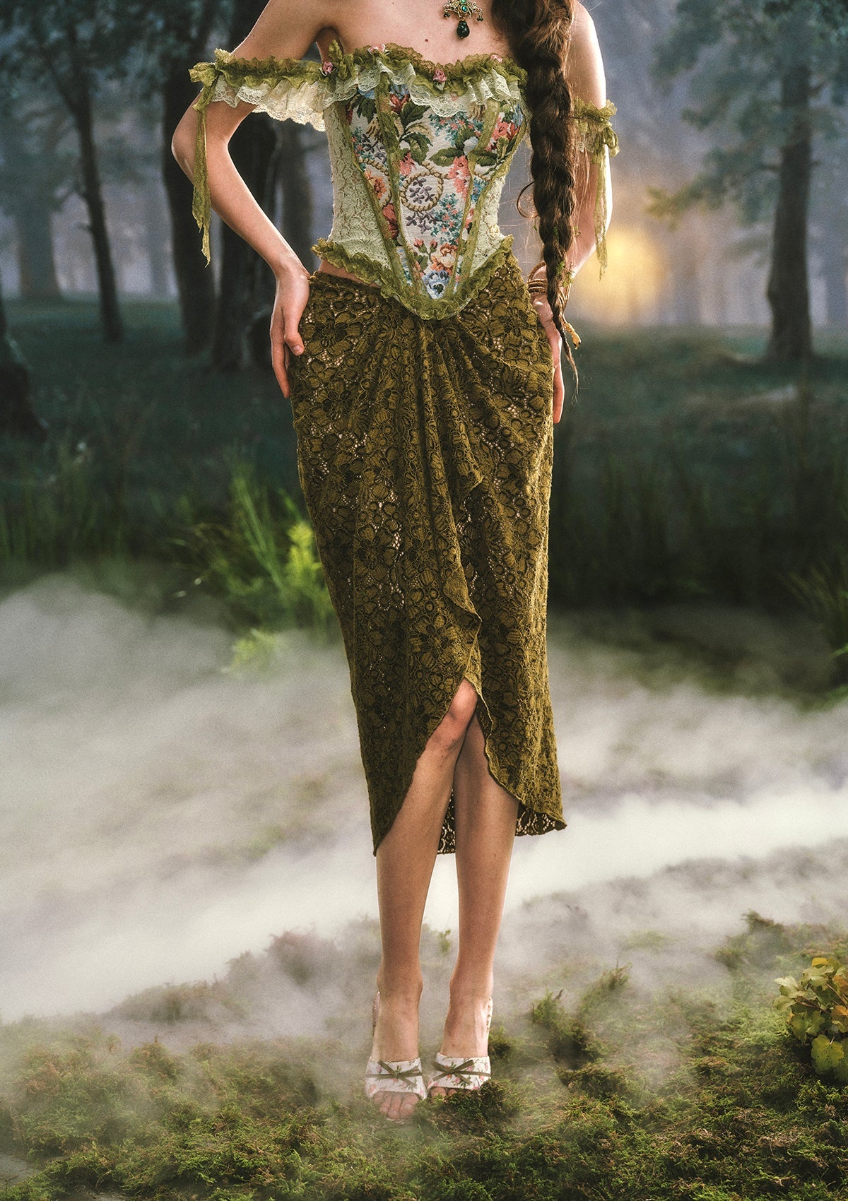 Forest Elf Princess Corset