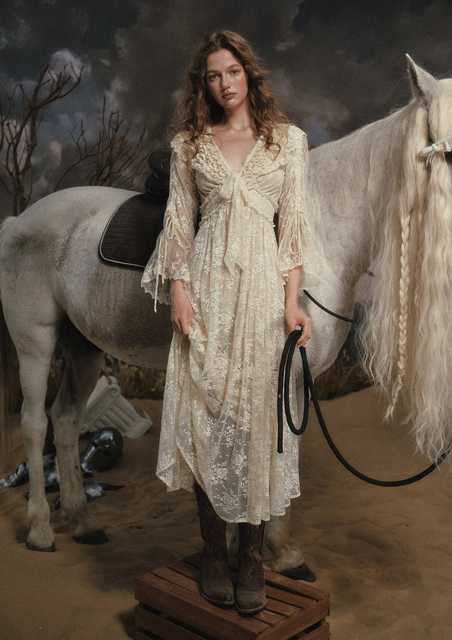White Horse Princess Dress Hover Image