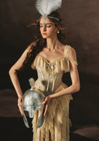 Golden Veil Valkyrie Corset Dress