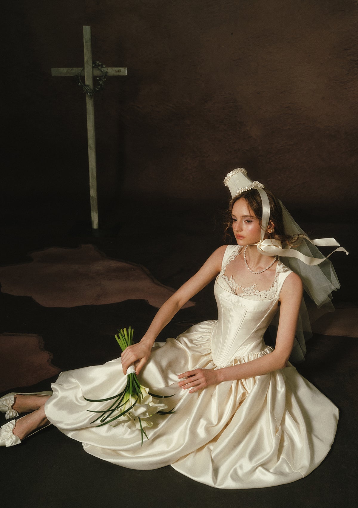 White Coronation Corset Dress
