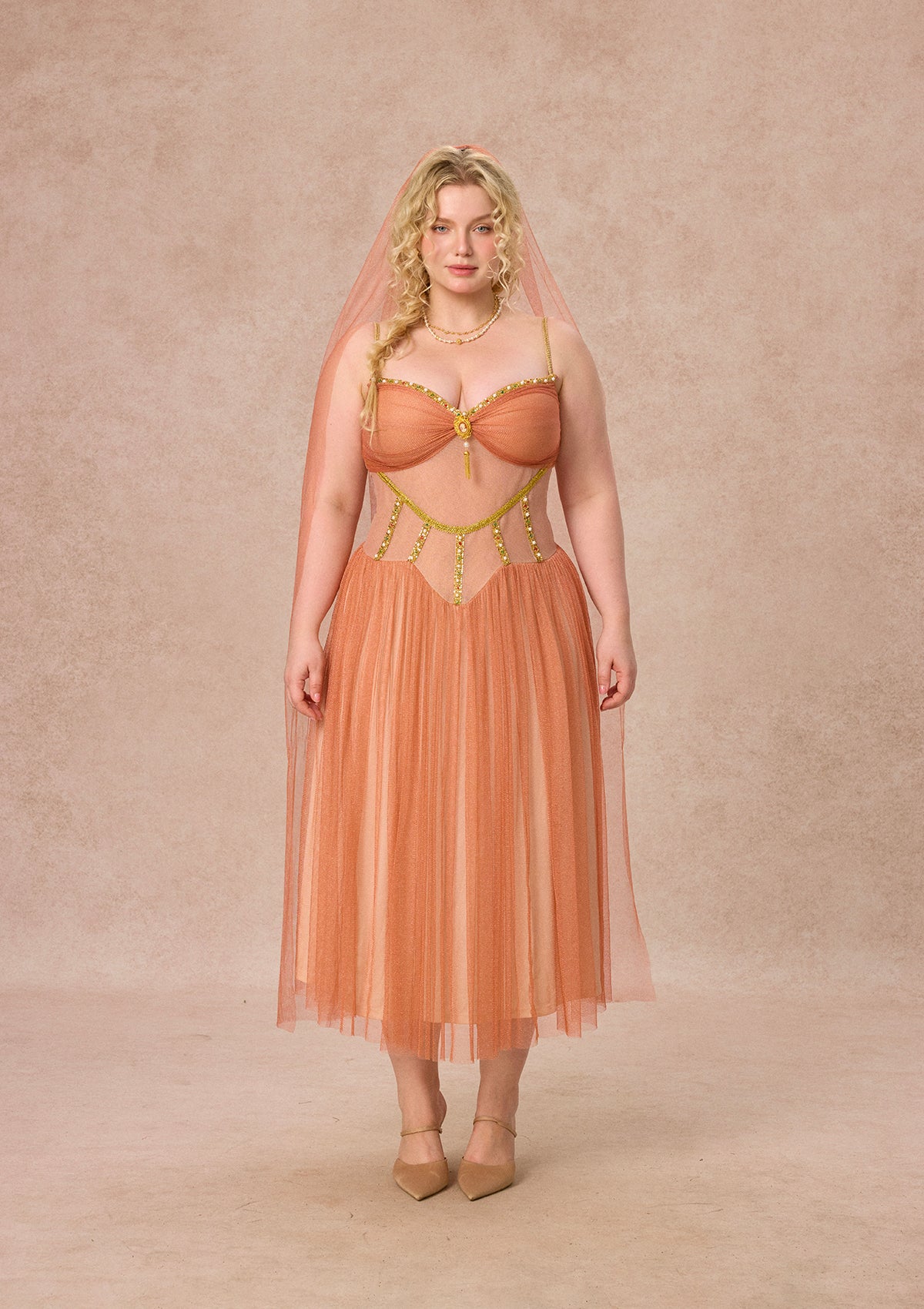 Curve&Plus Sahara Rose Corset Dress