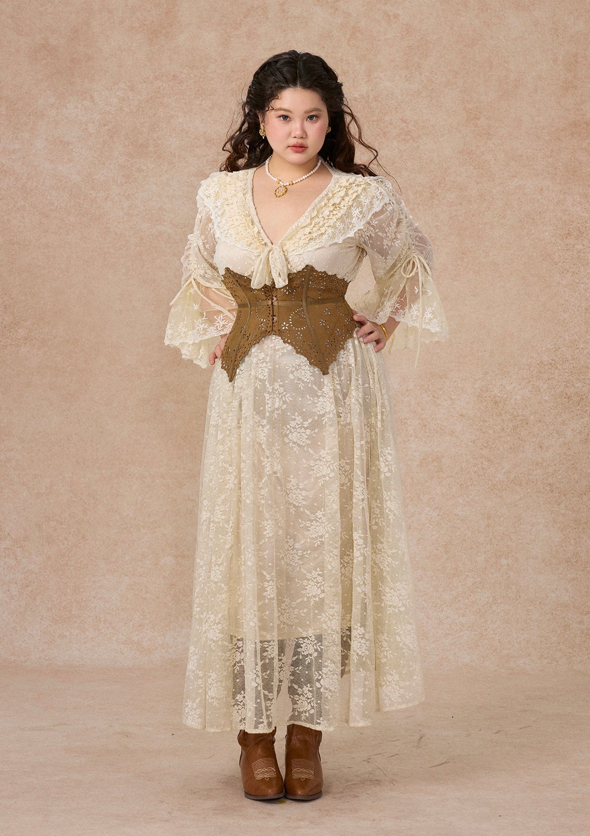 Curve&Plus Suede Corset (underbust)