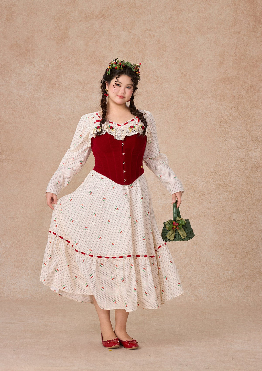 Curve & Plus Cherry Bite Corset