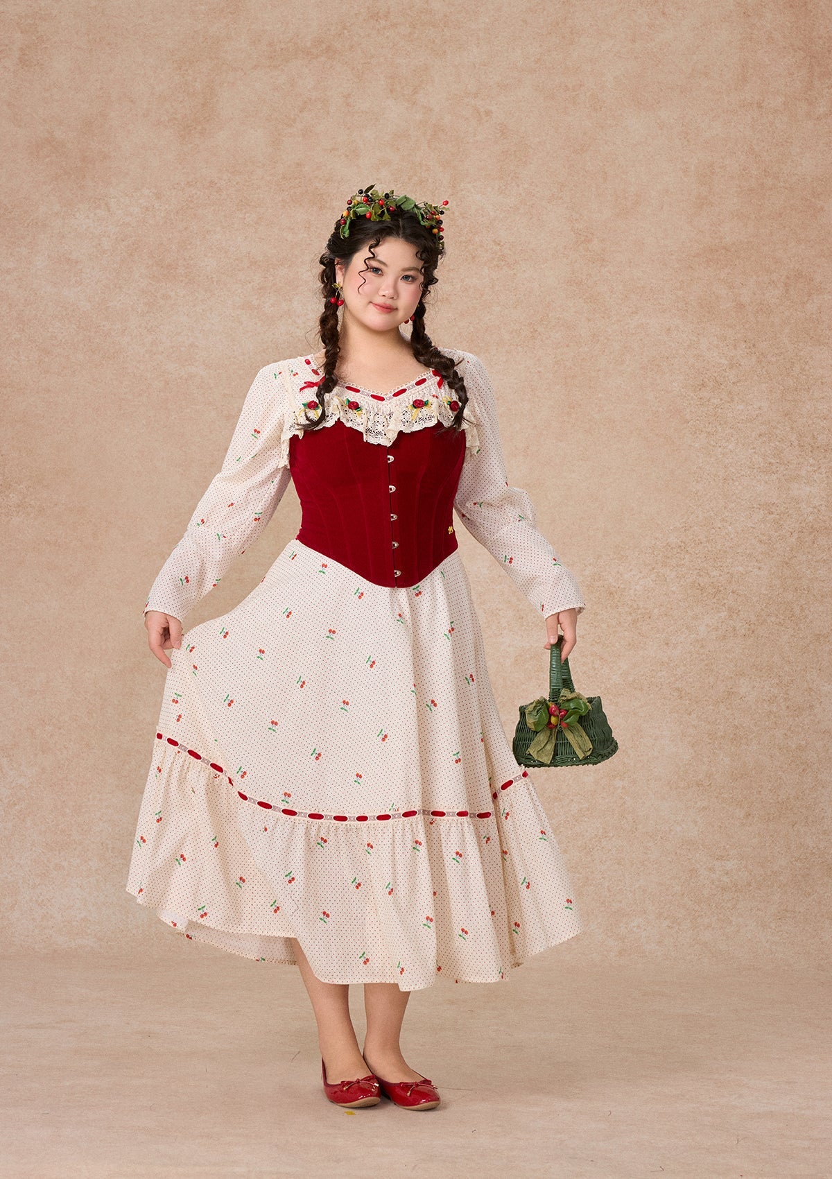 Curve & Plus Cherry Bite Corset