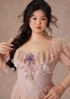 Curve&Plus Violet Mandarin Duck Princess Dress