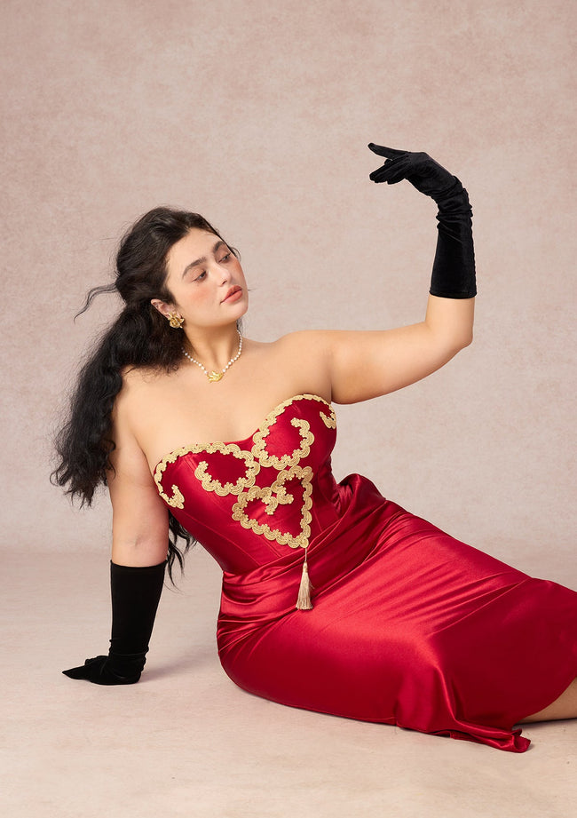 Curve&Plus Queen Heart Corset Dress Hover Image