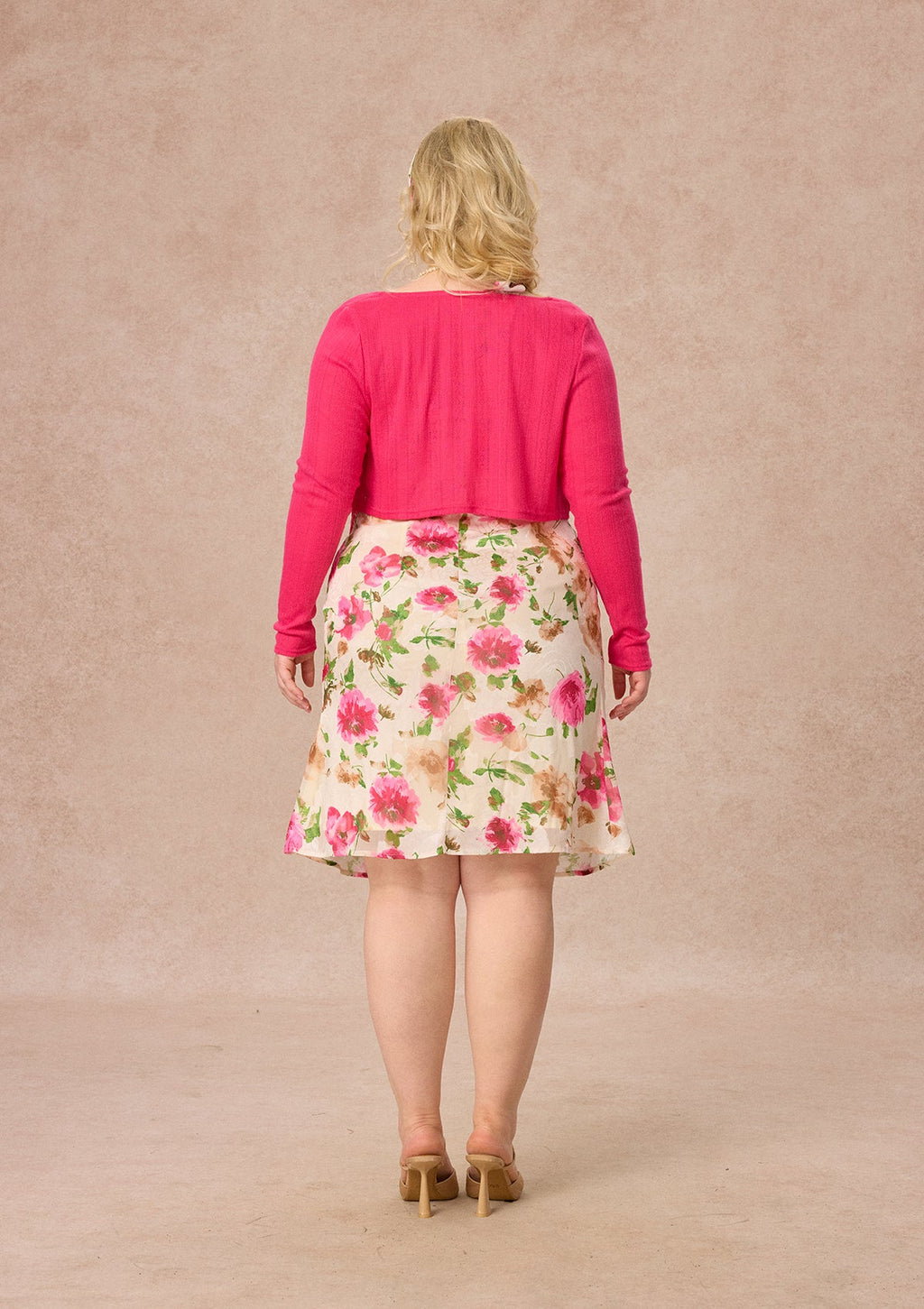 Curve&Plus Corn Poppy Cardigan