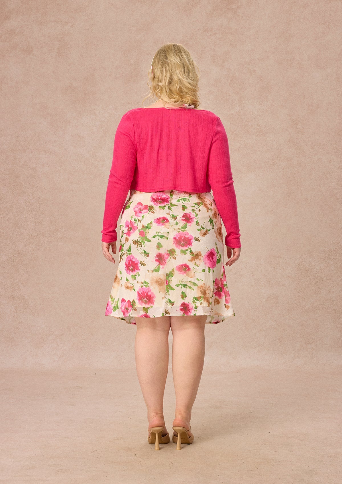 Curve&Plus Corn Poppy Cardigan