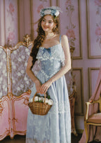 Ice Jade Flower Corset (underbust)