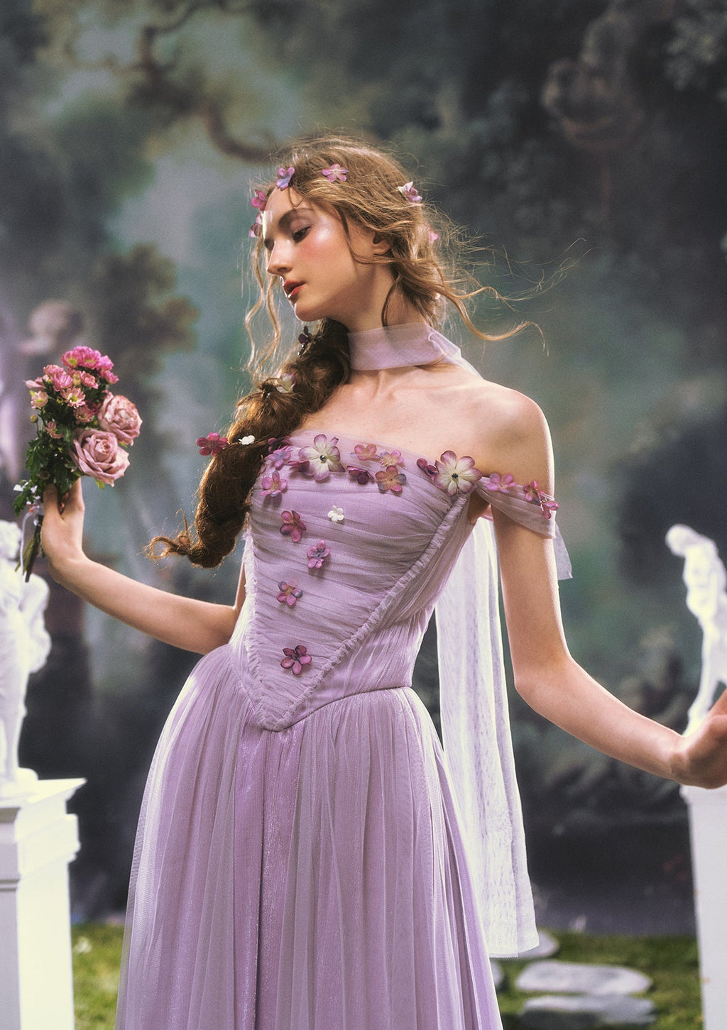 Ode to Purple Iris Dress
