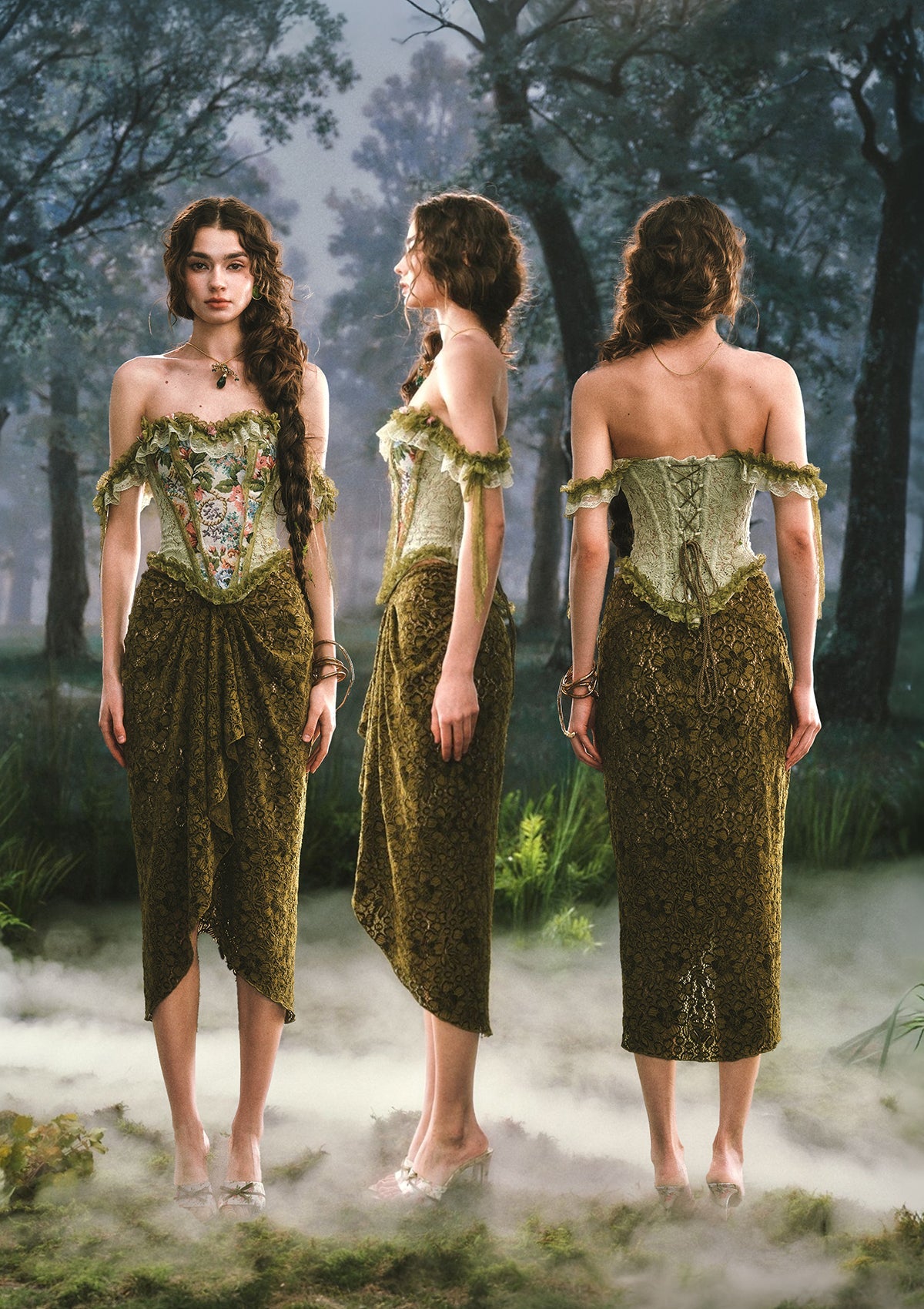 Forest Elf Princess Corset