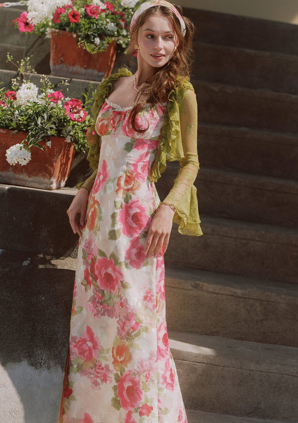 Damask Rose Dress