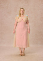 Curve&Plus Wind Perched Rose Quartz Dress