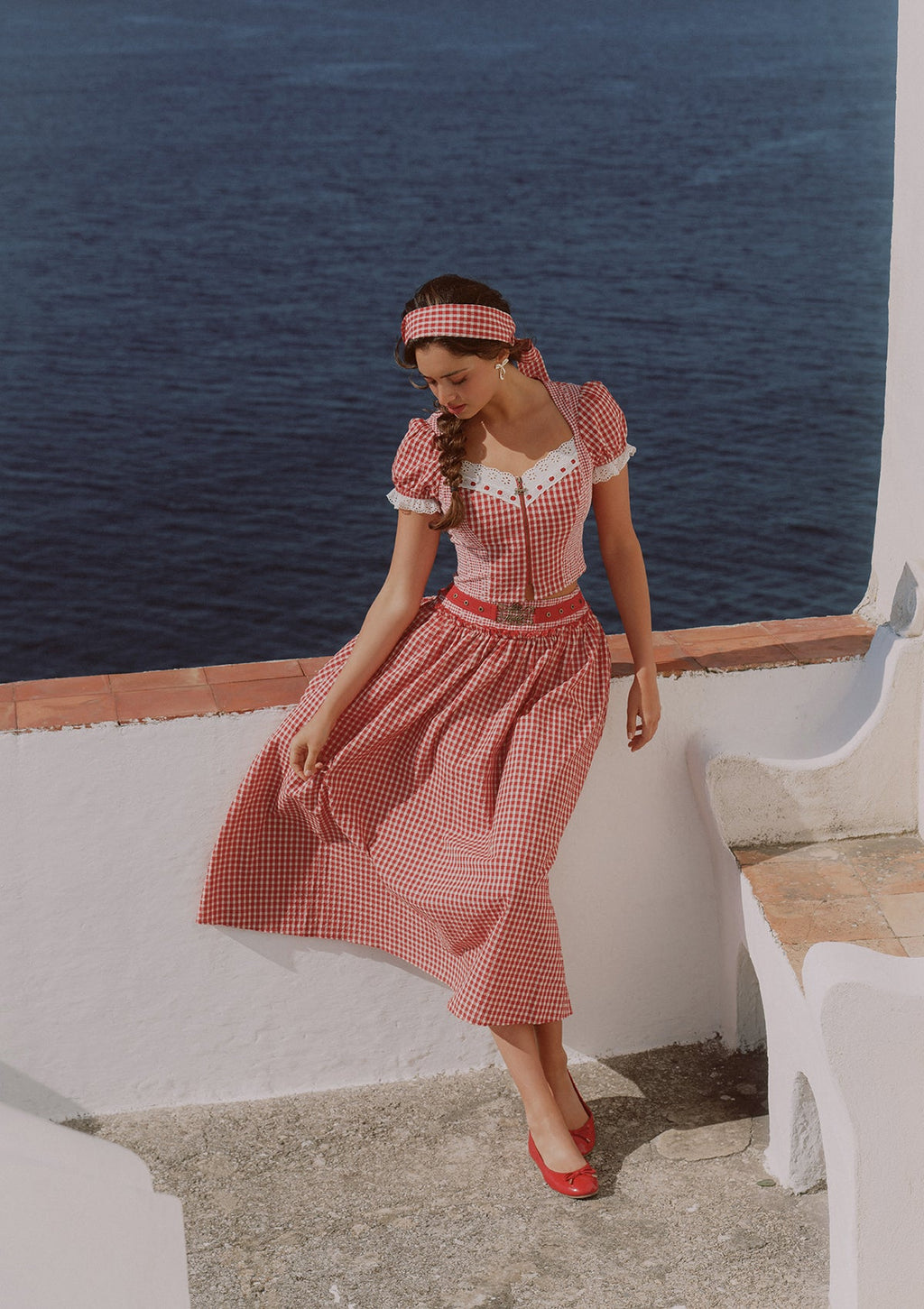 Cottage Girl Diary Red Skirt