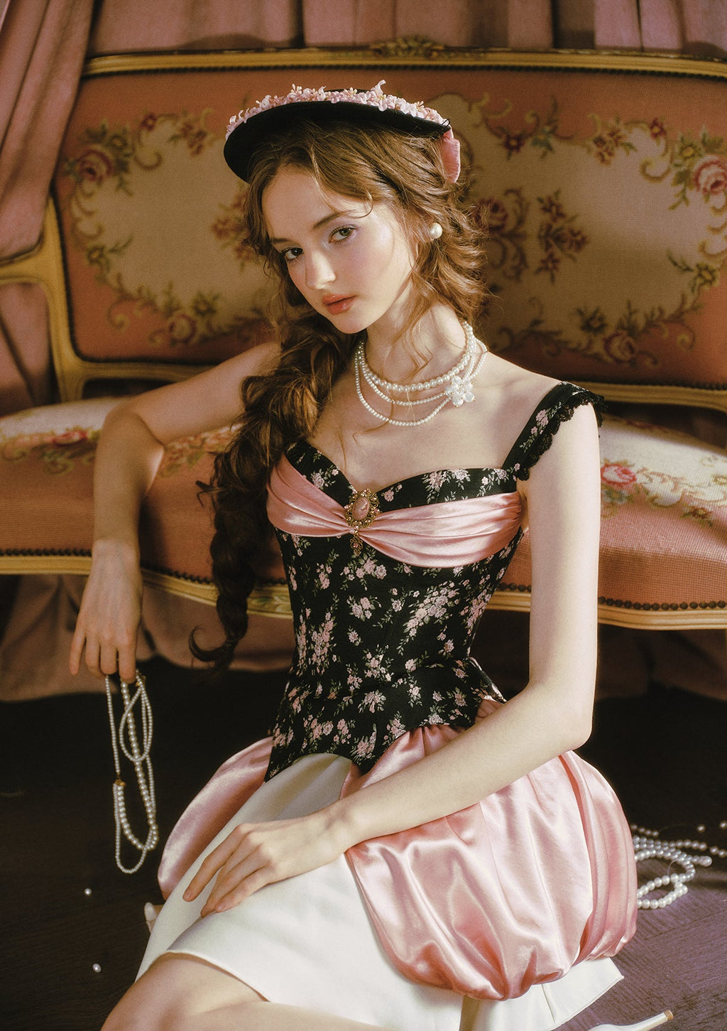 Night Feast Pink Crystal Skirt