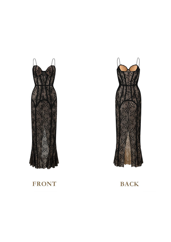 Black Moon Shade Corset Dress Main Image