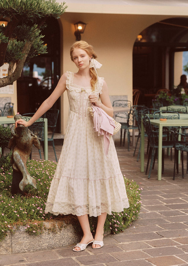 Cream Clove Corset Dress Hover Image