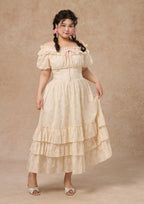 Curve&Plus Flower&Poetry Corset Dress