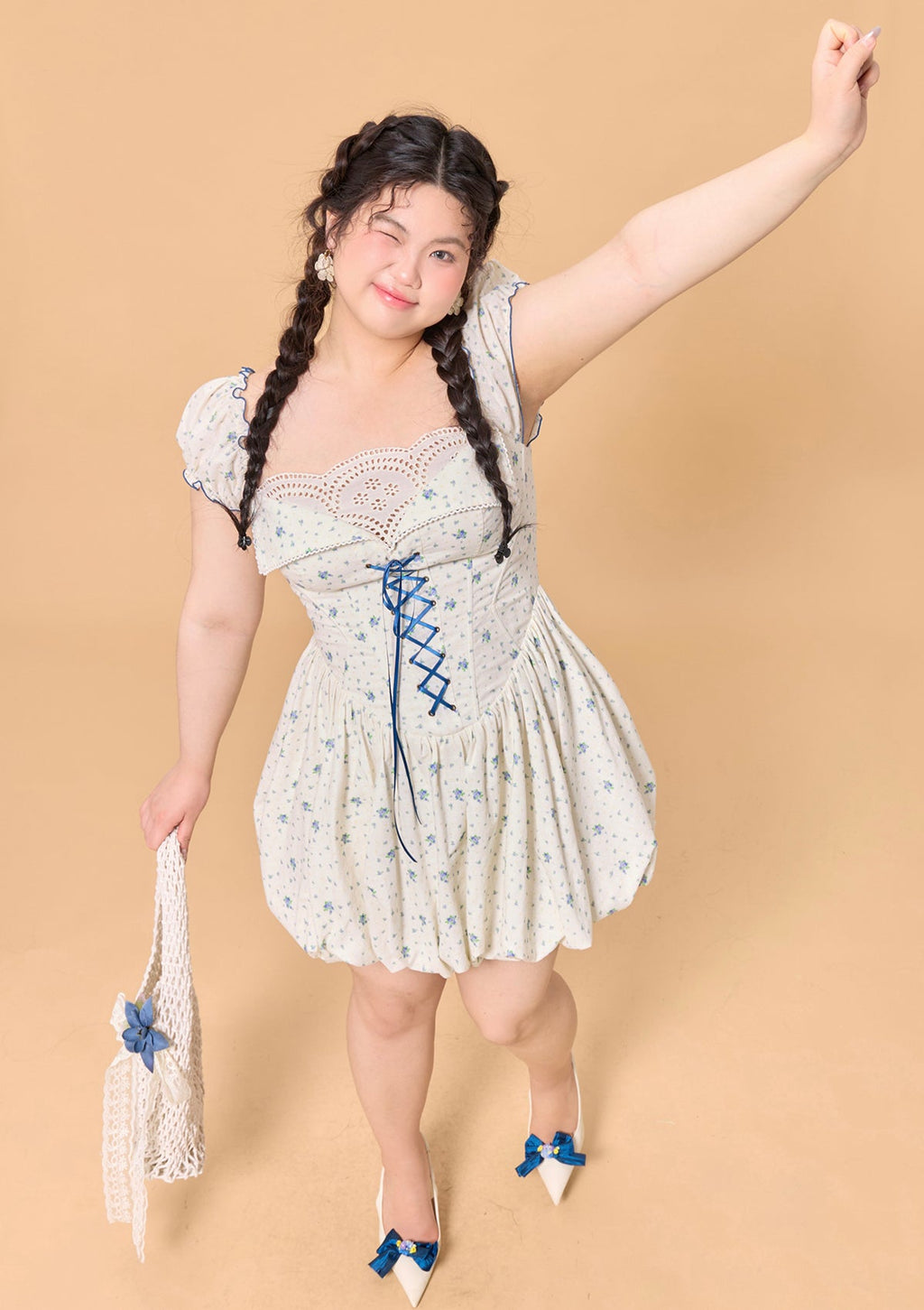 Curve & Plus Blueberry Jam Jar Dress