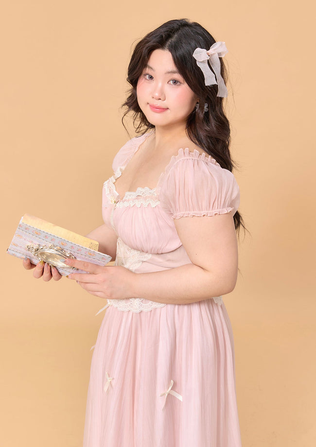 Curve & Plus Pink Mist Fairy Dress Main Image