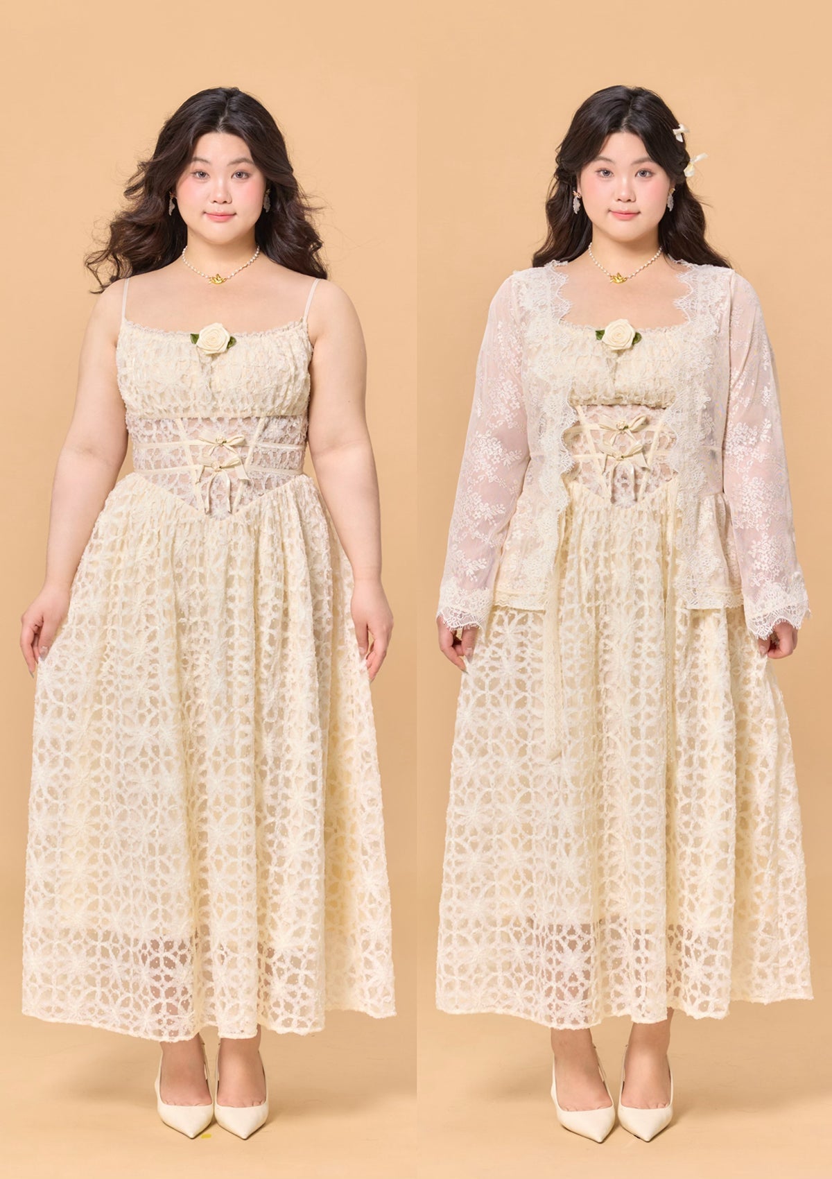 Curve & Plus Jasmine's Dream Net Corset