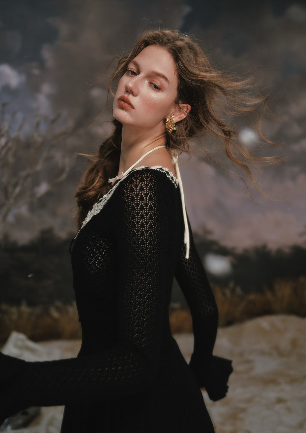 Symphony of Blossom Knit Dress