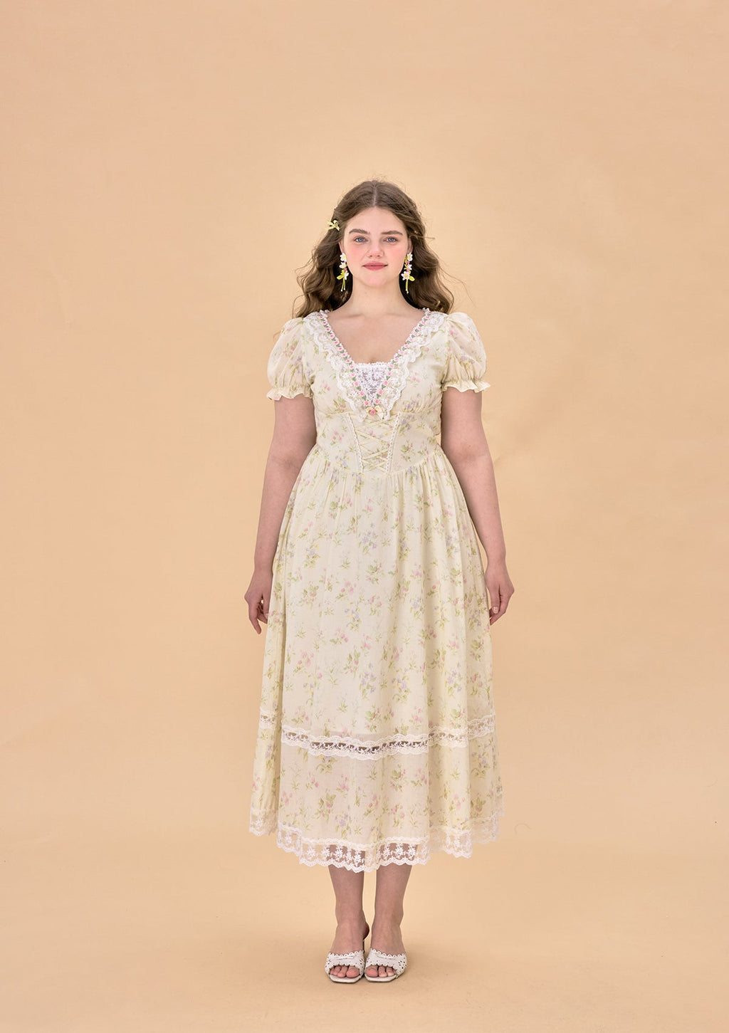 Curve & Plus Garden Tea Party Corset Dress