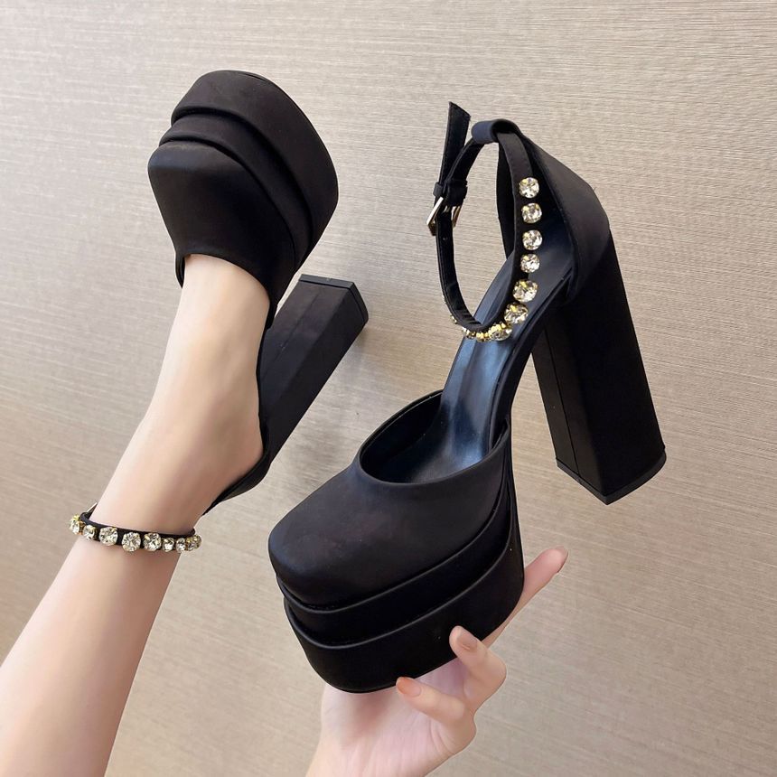 Chunky-Heel Platform Sandals