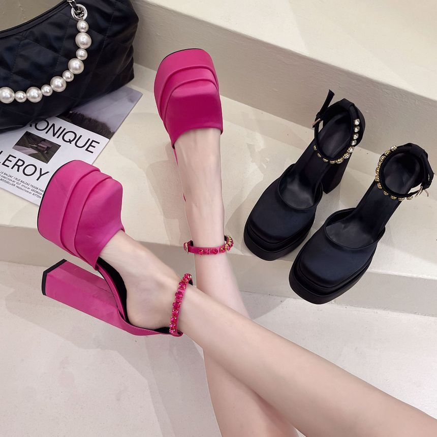 Chunky-Heel Platform Sandals