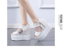 Wedge Platform Sandals Sheer