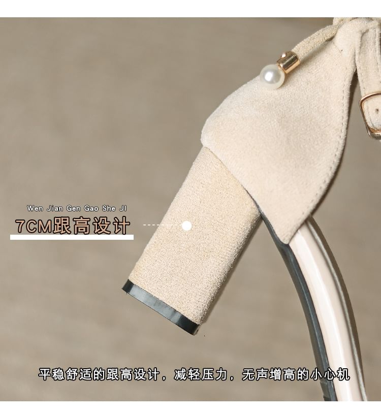 Sandals Ankle Strap Heel Chunky